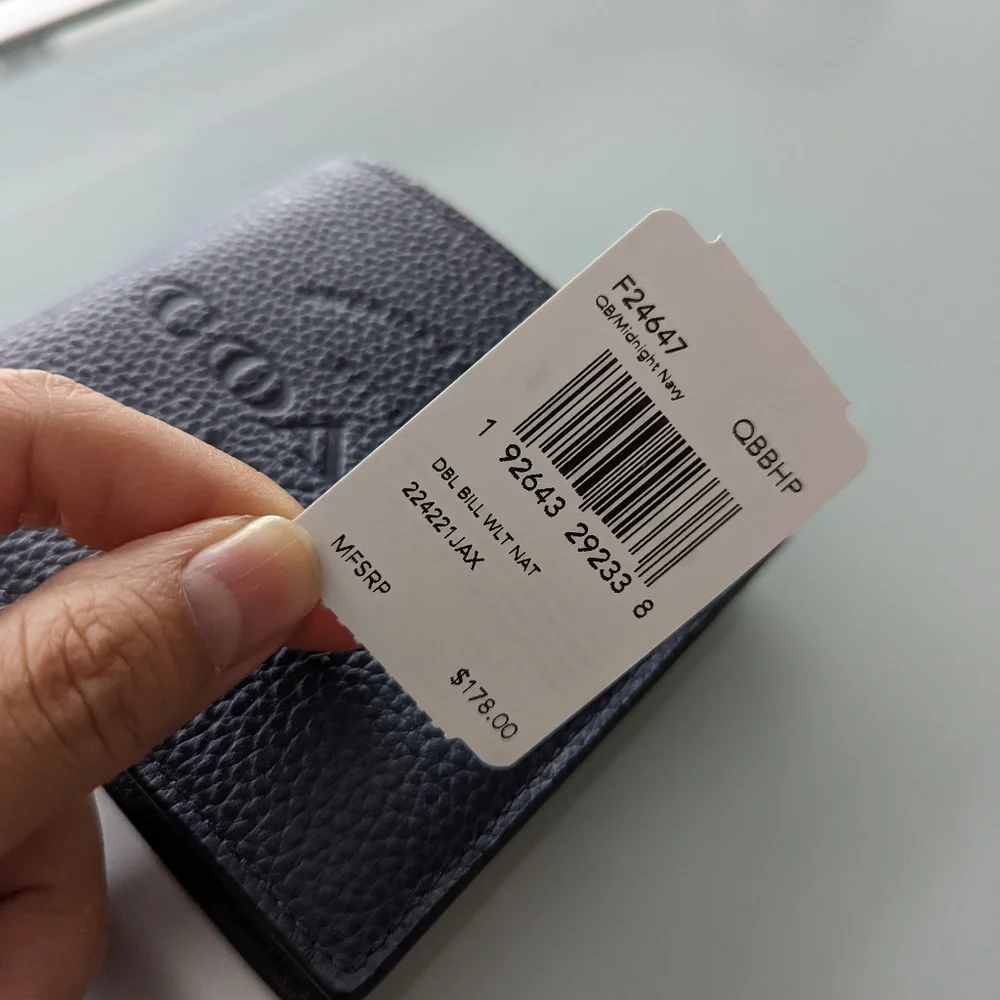Navy coach wallet